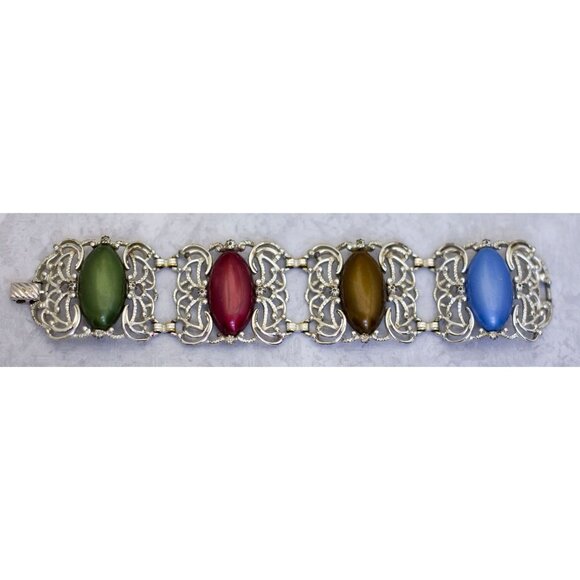 7 1/2 Inch, Vintage Elven Elemental Bracelet by Sarah Coventry - CK1 - Picture 2 of 3